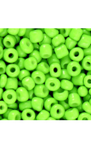 Glasperlen rocailles 6/0 (4mm) Neon lime green